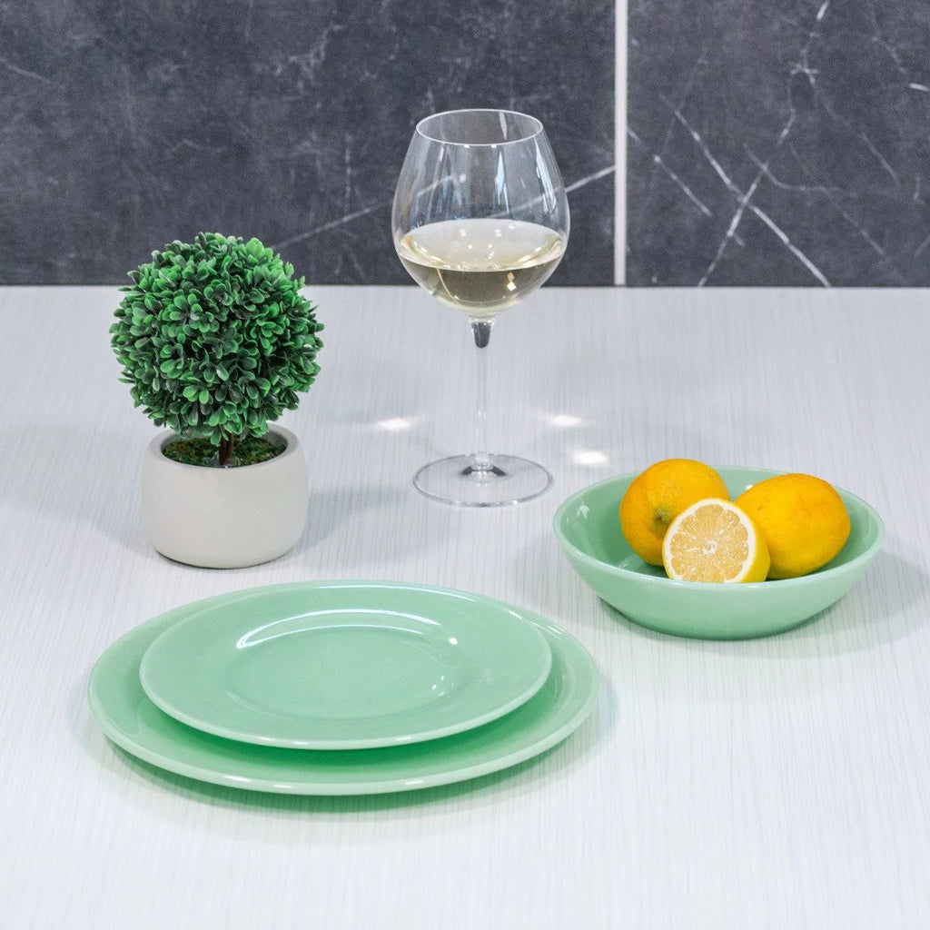 Mosser Glass Dinner Plate, Vintage Style 10", Green Jadeite I599