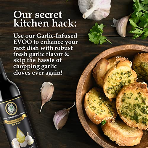 M.G. PAPPAS High Polyphenol Extra Virgin Olive Oil, Cold Pressed & Unfiltered, 12.7 oz O81138