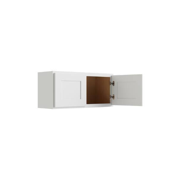 CNC Cabinetry 33x22 W x 15x22 H Wall Cabinet, Luxor White