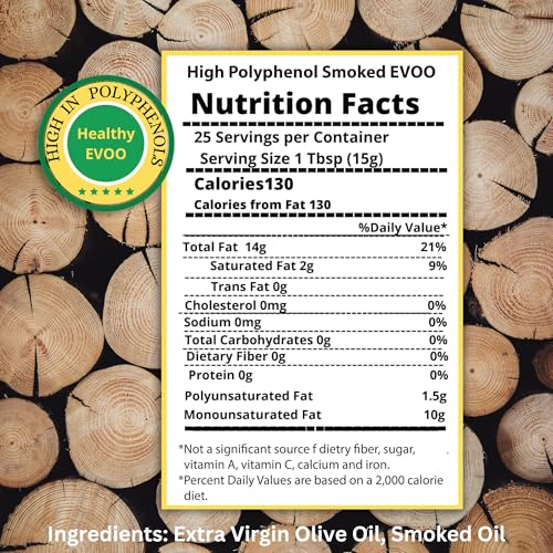 M.G. PAPPAS High Polyphenol Extra Virgin Olive Oil, Cold Pressed & Unfiltered, 12.7 oz O81138