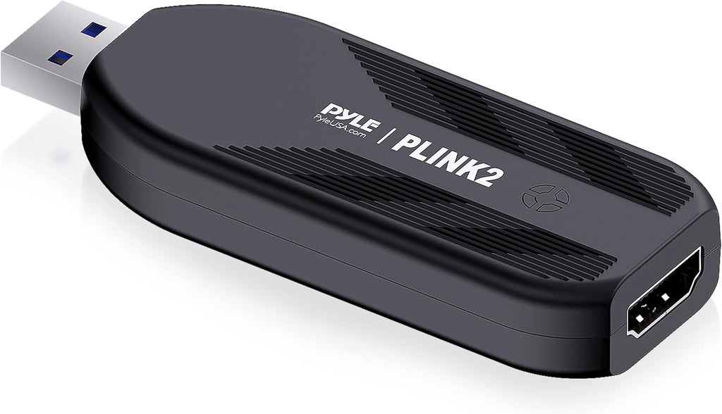 Pyle Capture Card 4K HDMI-to-USB for DSLR Camcorder Action Cam, 2 Pack R210