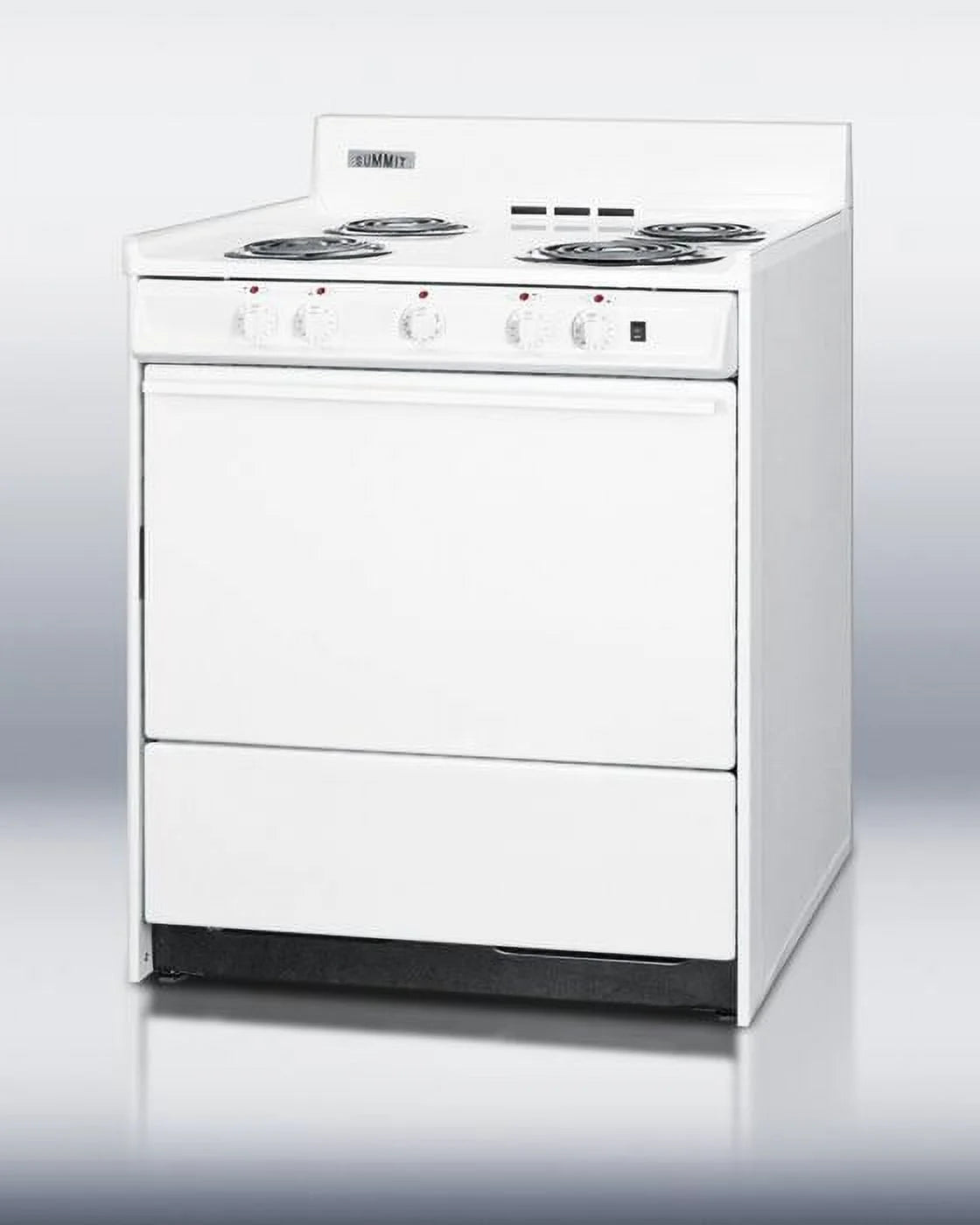 Summit WEM2171Q 30" Freestanding Electric Range in White F252358