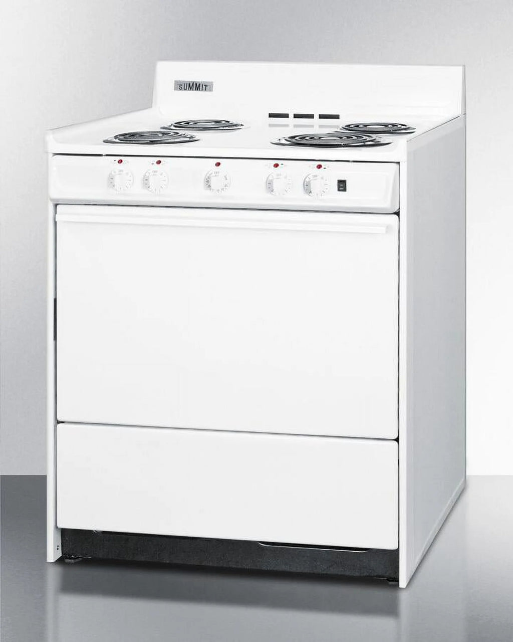 Summit WEM2171Q 30" Freestanding Electric Range in White F252358