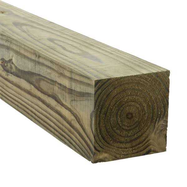 Severe Weather 4x4x10 ft #2 Southern Yellow Pine Ground Contact Pressure Treated Lumber W123126