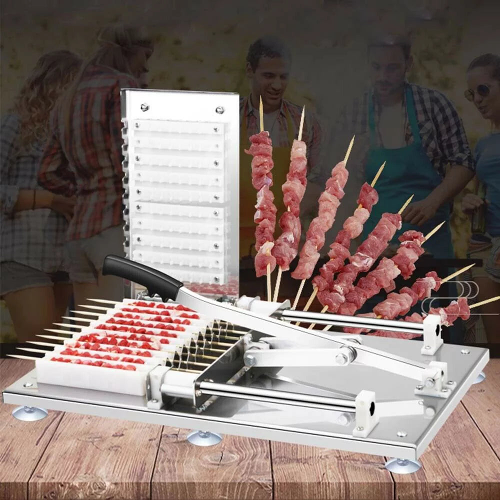 Fetcoi Manual Meat Skewer Machine BBQ Preparing Tool D669246