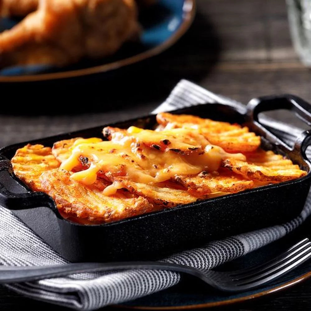 Simplot Seasonedcrisp Delivery Plus Savory Battered Potato Skin On Slice, 4 lb M268