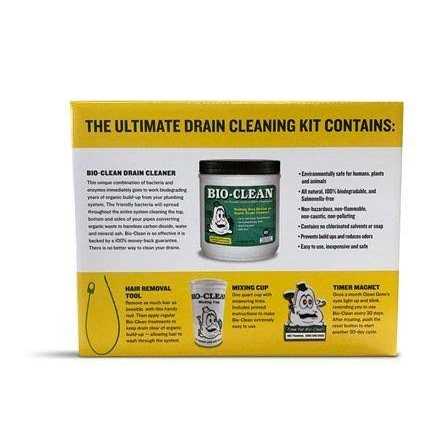 Bio-Clean Drain Cleaning Kit for Drains Septic Tanks Grease Traps A219007