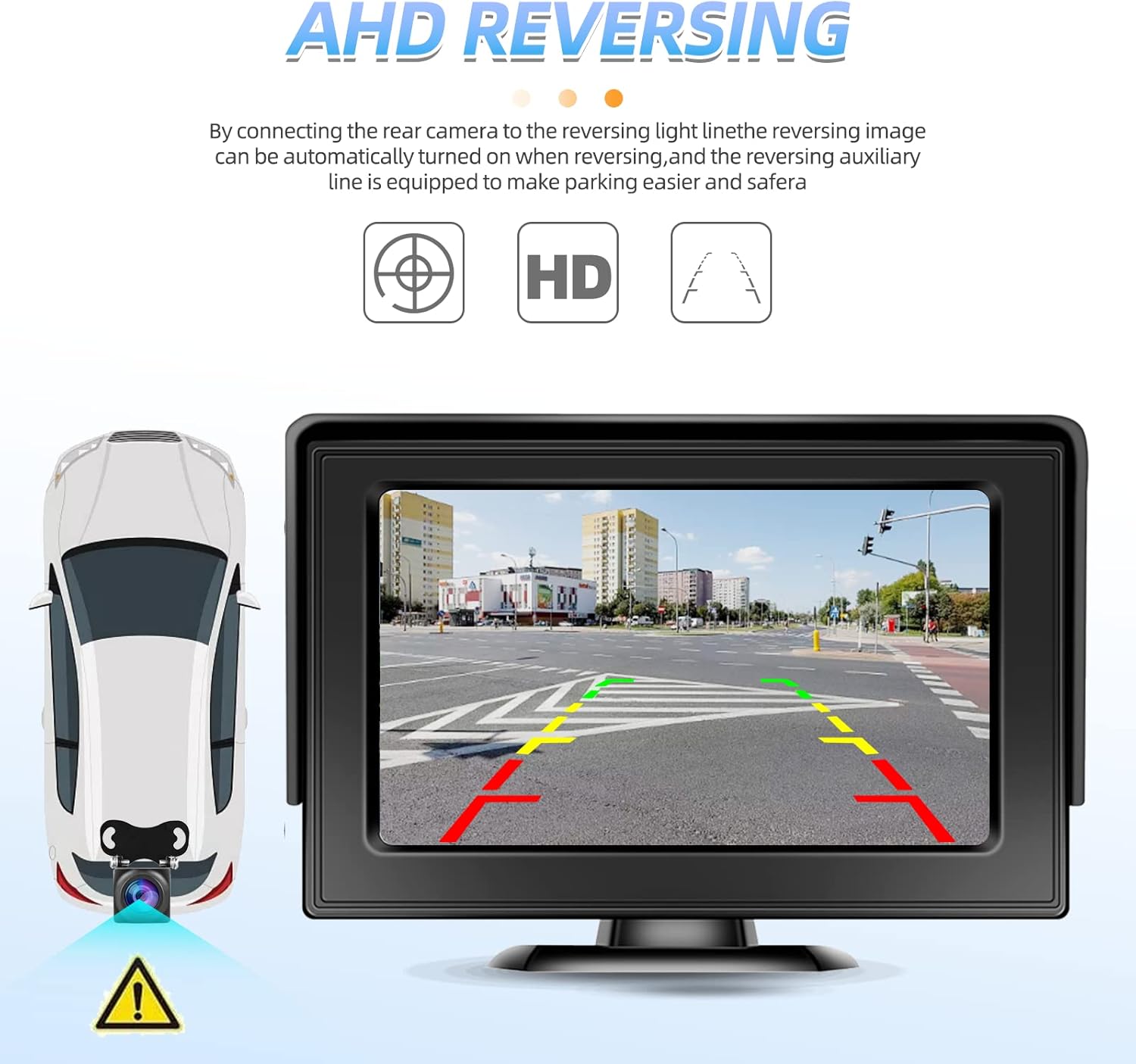 Wireless Backup Camera with Monitor Kit 4.3" HD 1080P for Trucks, Vans, SUVs, Pickup G257
