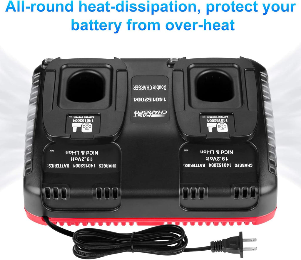 ANTRobut 2Pack 6.0Ah Replacement Craftsman 19.2V Lithium Battery with Charger Y863551