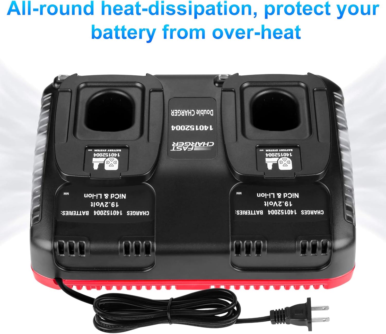 ANTRobut 2Pack 6.0Ah Replacement Craftsman 19.2V Lithium Battery with Charger Y863551