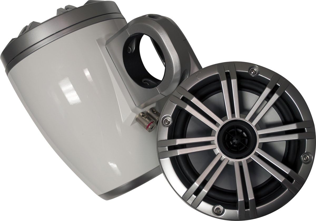 KICKER White Wake Tower System 6.5" Marine Speakers O642266