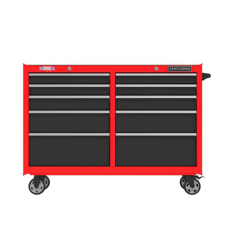 Craftsman 52 inch 10-Drawer Rolling Tool Cabinet CMST98273RB - Shop Hardware Tools Online Store
