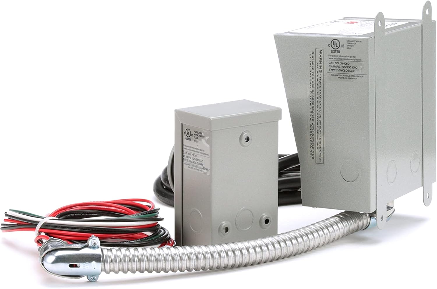 Reliance Controls 31406CRK 30 Amp 6-Circuit Pro/Tran Transfer Switch Kit for Generators E2306