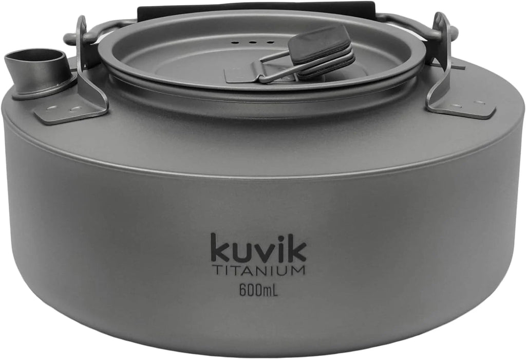 Kuvik 600ml (20.3 oz) Titanium Kettle for Backpacking and Camping D718