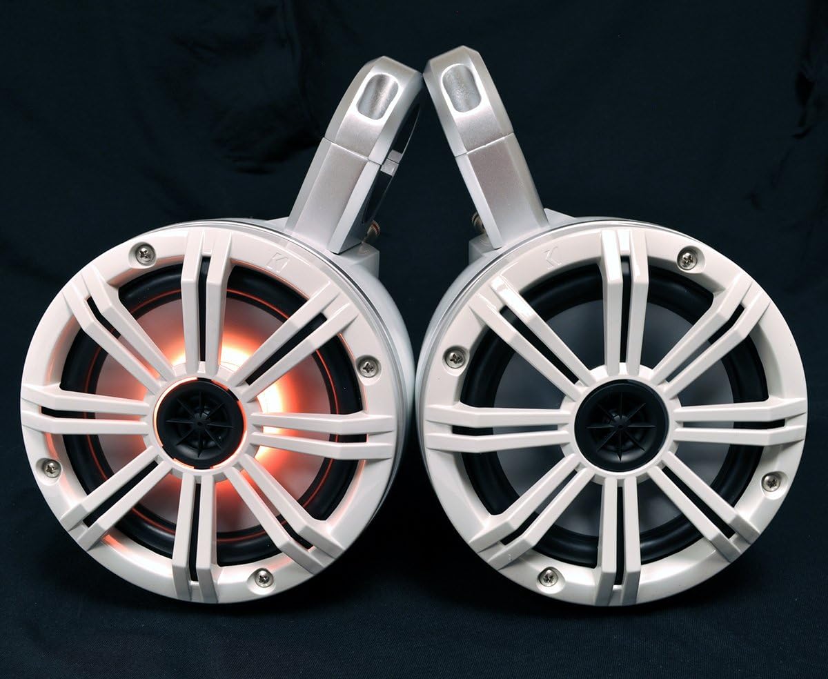 KICKER White Wake Tower System 6.5" Marine Speakers O642266