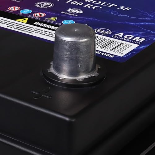 Mighty Max Battery MM-H5 Start and Stop Car Battery, Group Size 47, 12V 60 AH, AGM E711958