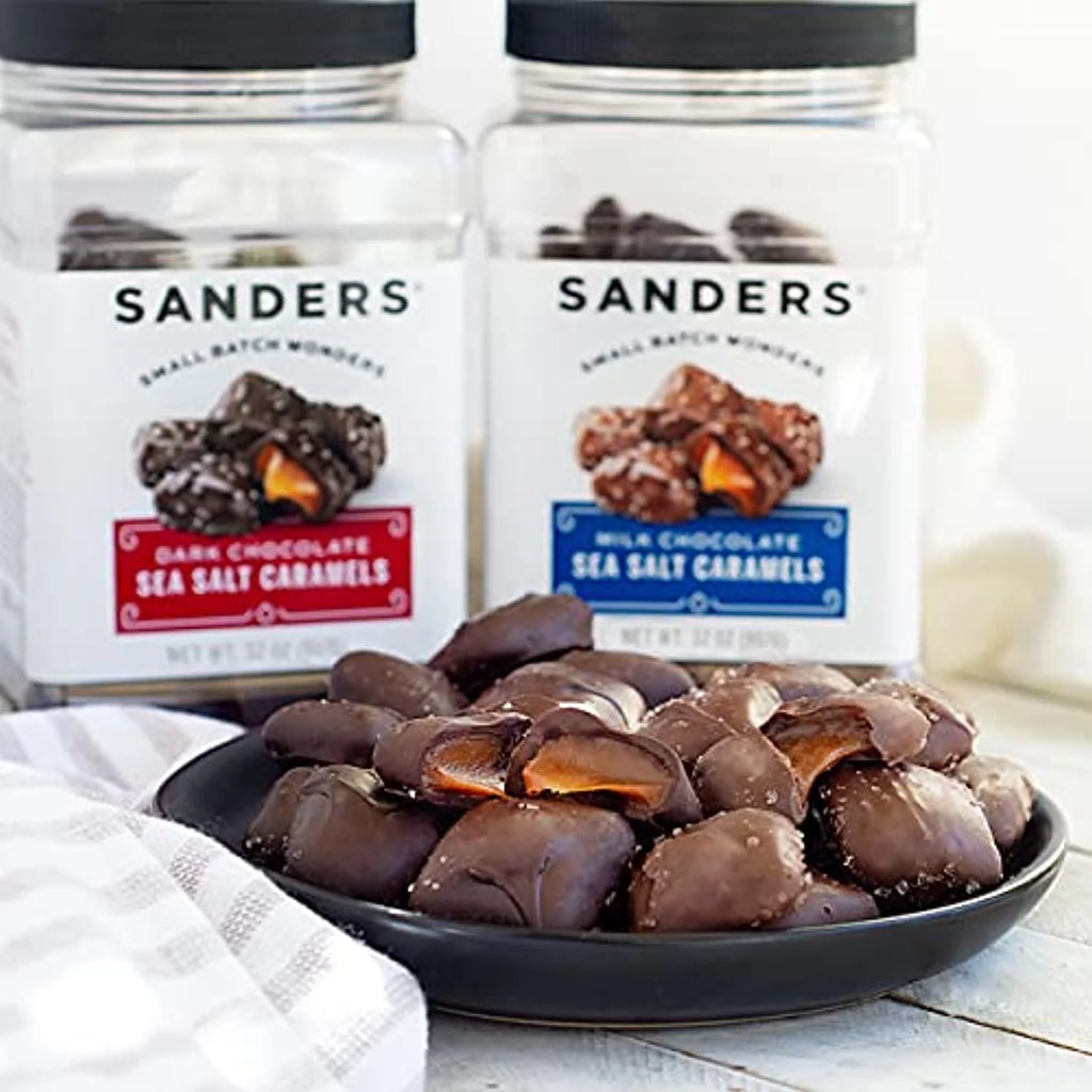 Sanders Original Dark Chocolate Sea Salt Caramels, 32 Oz E7479