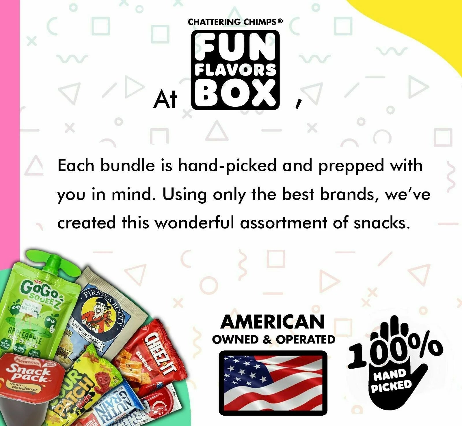 Fun Flavors Box Healthy Fitness Snacks Care Package Gift Sampler E645014