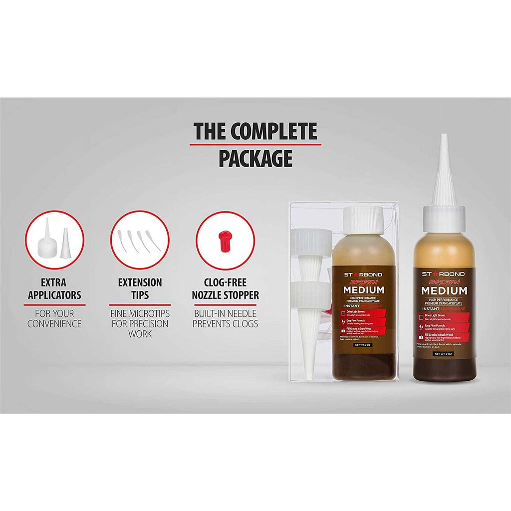 Starbond Brown Medium CA Glue BR-150 U248