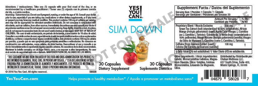 Yes You Can! Weight Loss Diet Supplement Kit - 4 Product Bundle, 30 Servings Z3590