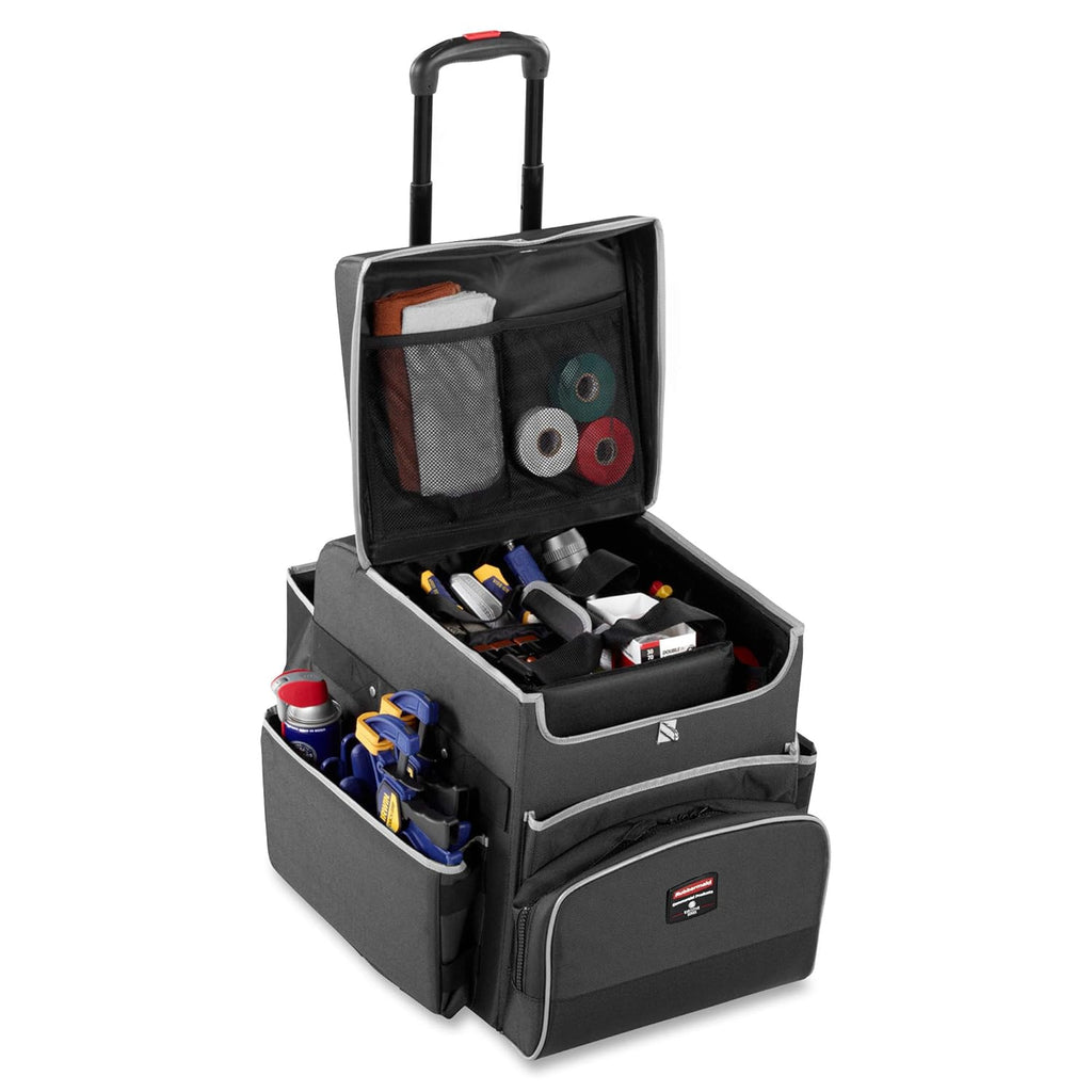 Rubbermaid Commercial Executive Janitorial Quick Cart, Small, Dark Gray G9149