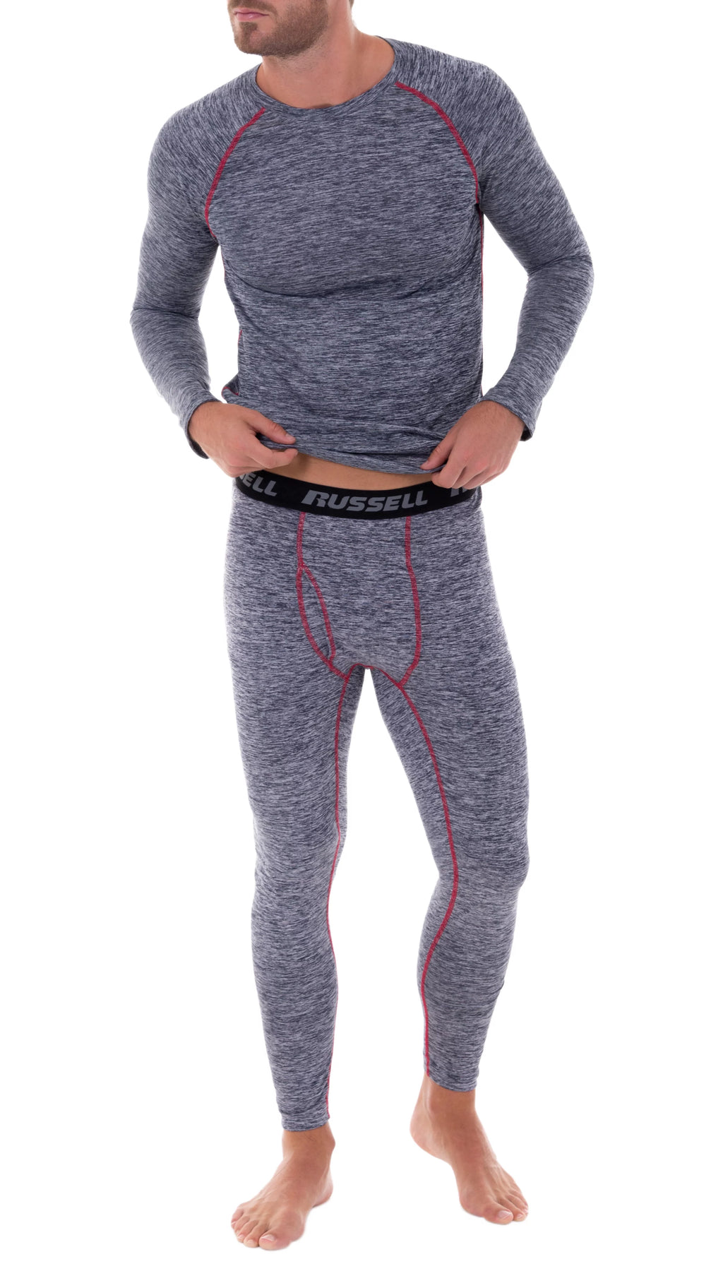Russell 2-Pack Adult Mens & Big Mens Active Performance Base Layer Thermal Pant R548
