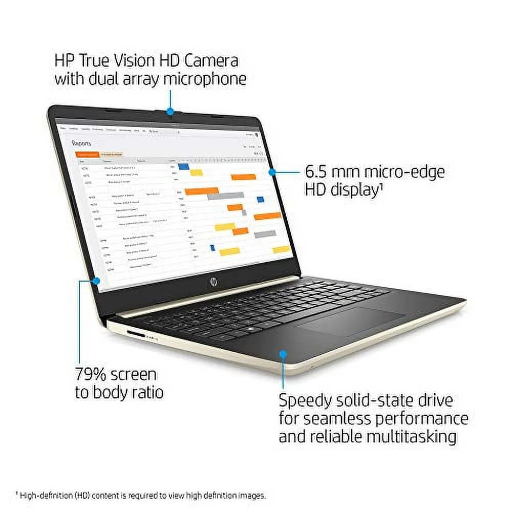 HP 14" HD Laptop, Intel 10th Gen i3, 8GB RAM, 256GB SSD, Windows 10 Pro M531246