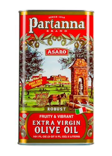 Partanna Robust Extra Virgin Olive Oil - First Cold Pressed - 101 oz Tin D799786