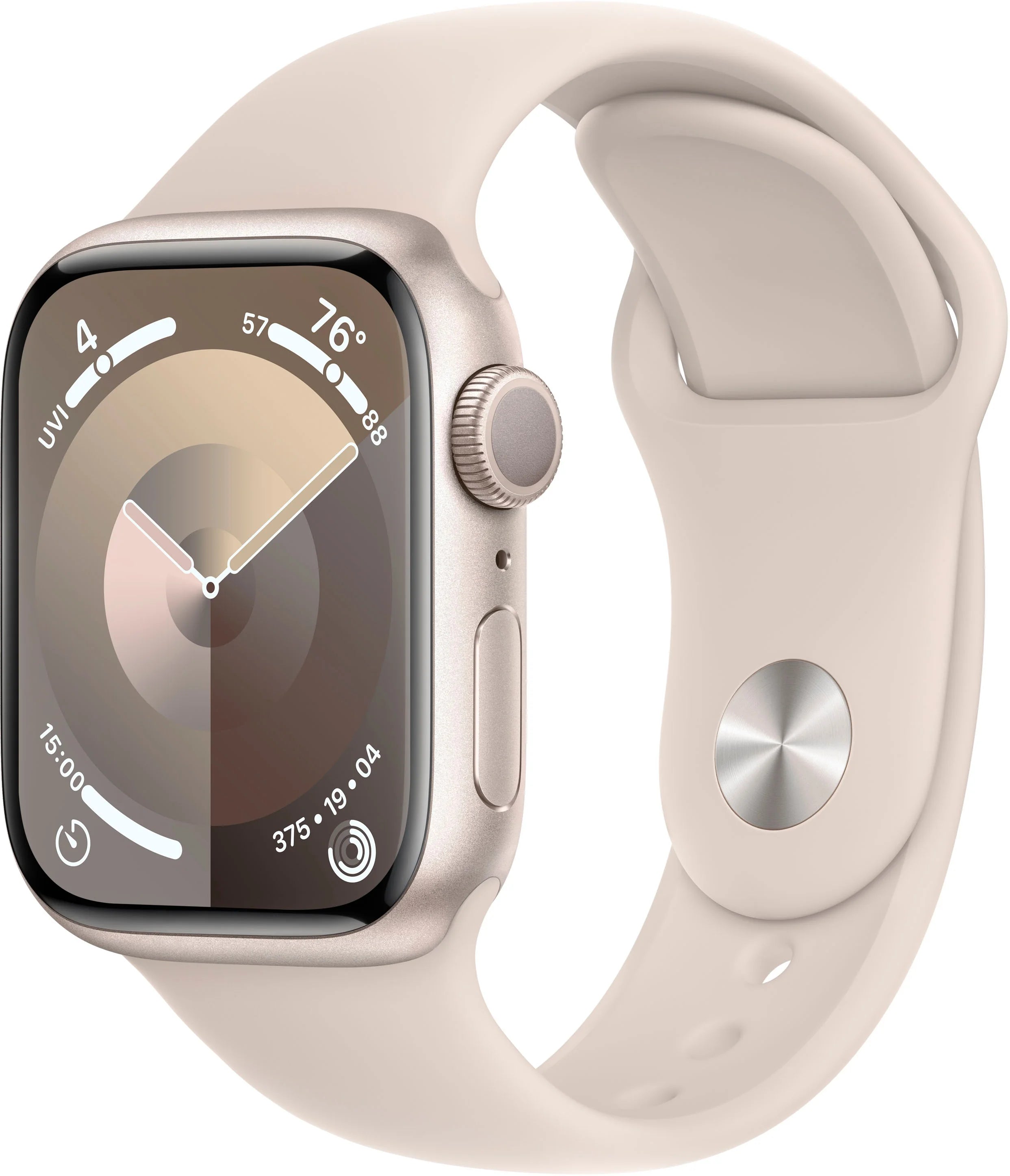 Refurbished Apple Watch Gen 9 Series 9 41mm Starlight Aluminum - Starlight Sport Band MR8T3LL/A
