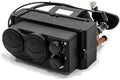 SuperATV Cab Heater for 2020+ Polaris Ranger 1000/1000 Crew | Built-In Shutoff Valve | 360 Degree Adjustable Vents | 3.4 Amps at 13.7 Volts | Includes Defrost Hoses and Vents