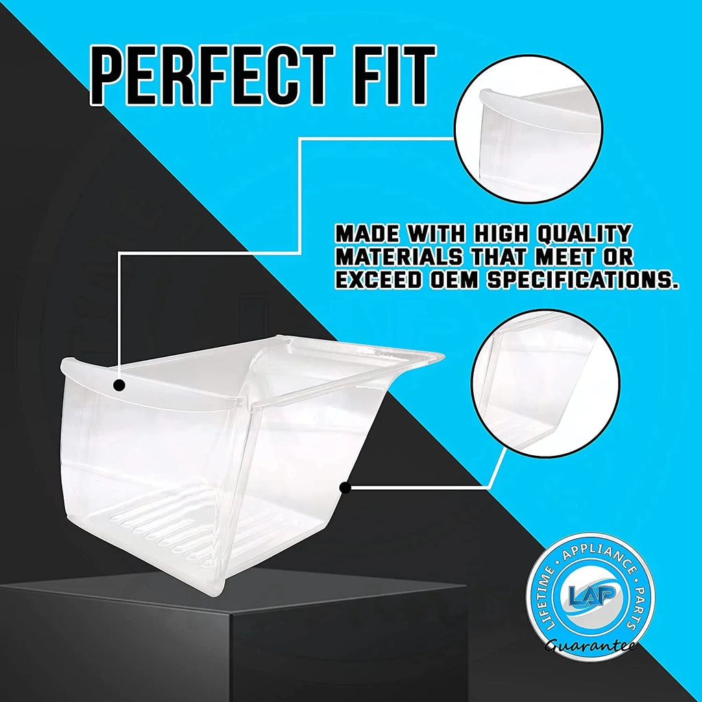 Lifetime Appliance 240337103 Crisper Bin Compatible with Frigidaire Refrigerator P811595