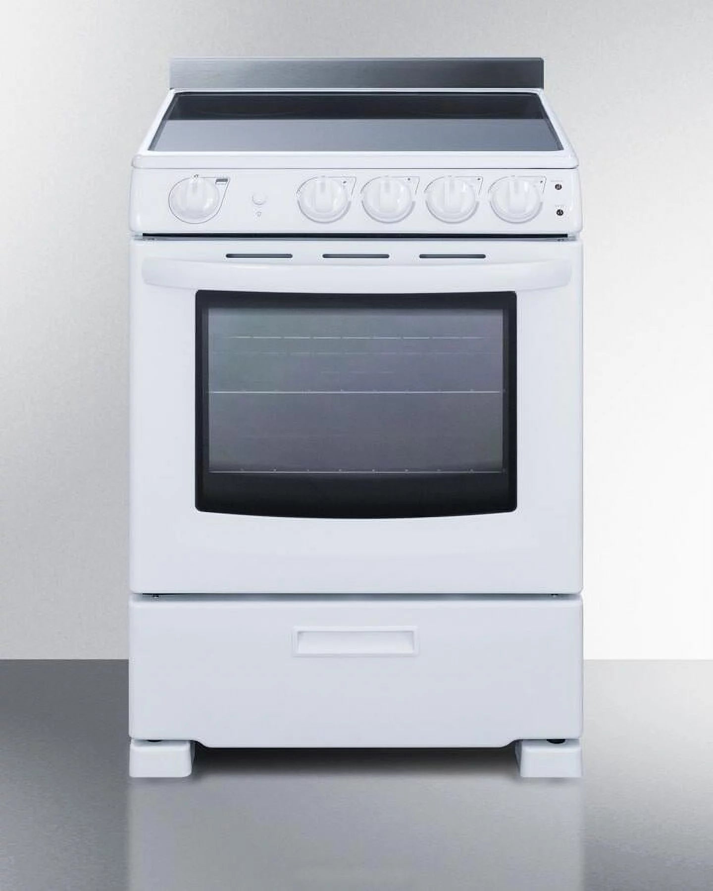 Summit Appliance 24 in. Electric Smooth-Top Range, White R419090