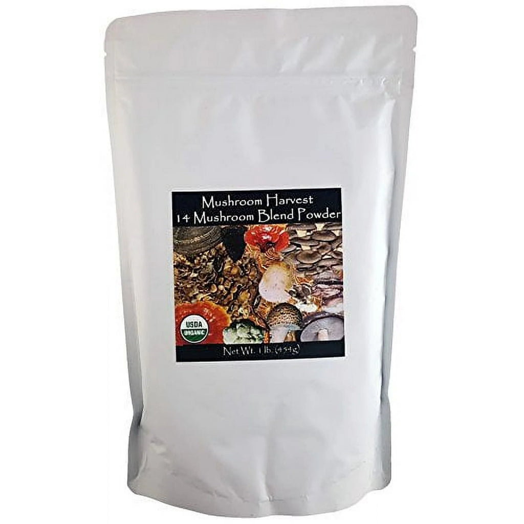 Mushroom Harvest 14 Mushroom Blend Powder, Organic, 1 lb O900
