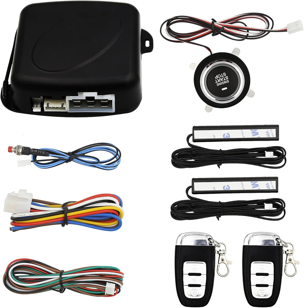3T6B Passive Keyless Entry System for Toyota, Push Button Start Stop Kit with 2 Smart Keys N334221