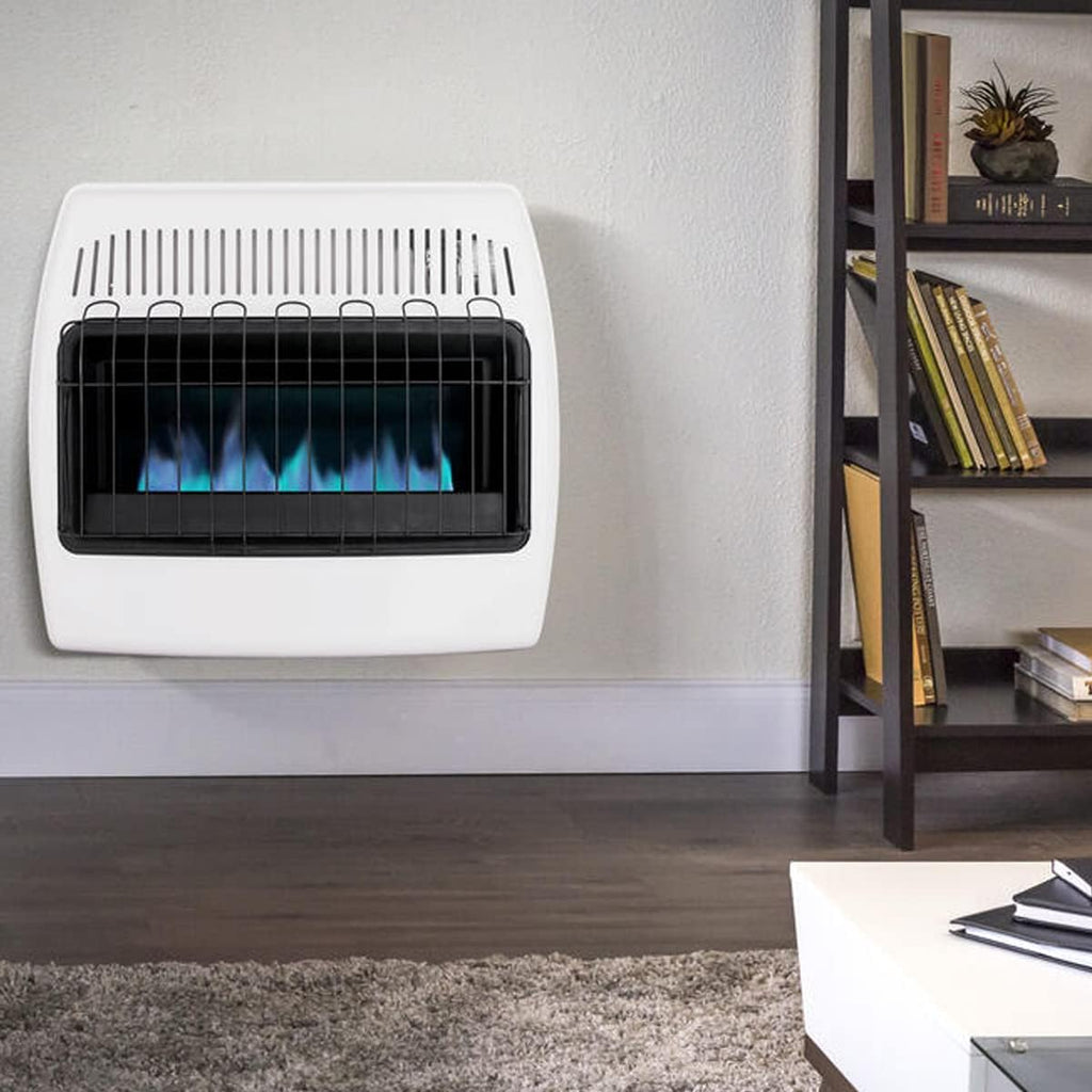 UTY 30,000 BTU Dual Fuel Wall Heater for Indoor Use, Vent-Free, White C3495