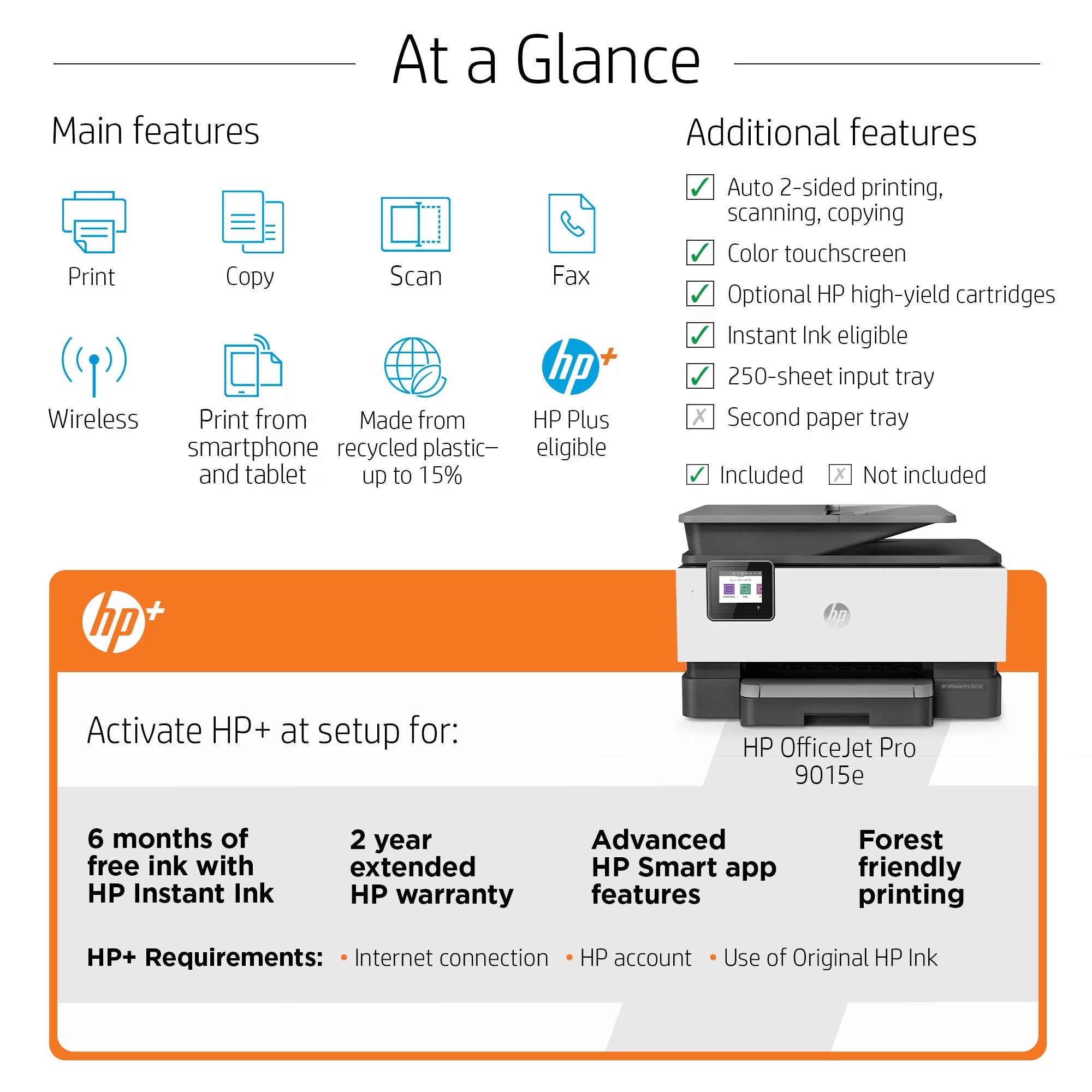 HP OfficeJet 9025e All-in-One Wireless Color Inkjet Printer A43863
