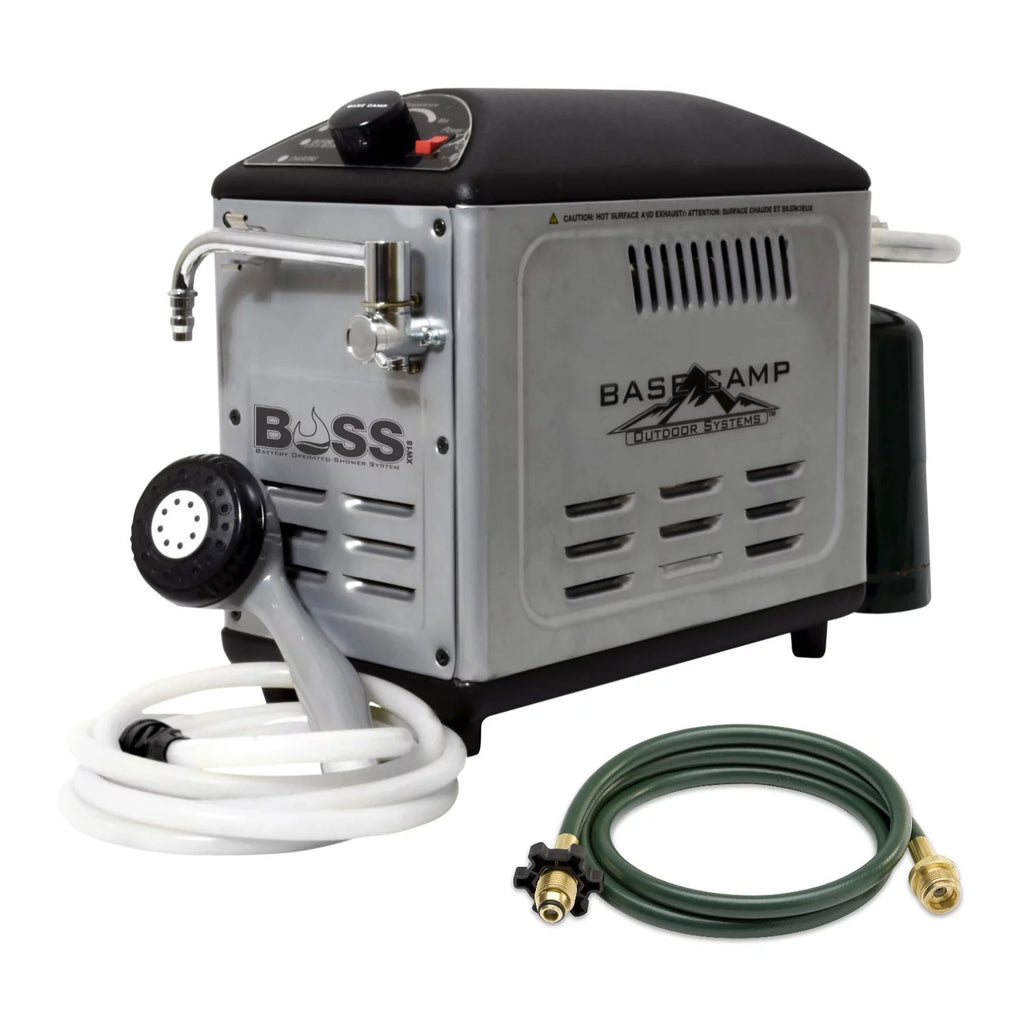 Mr. Heater BaseCamp BOSS-XW18 Battery Operated Shower System with 10-Feet Hose