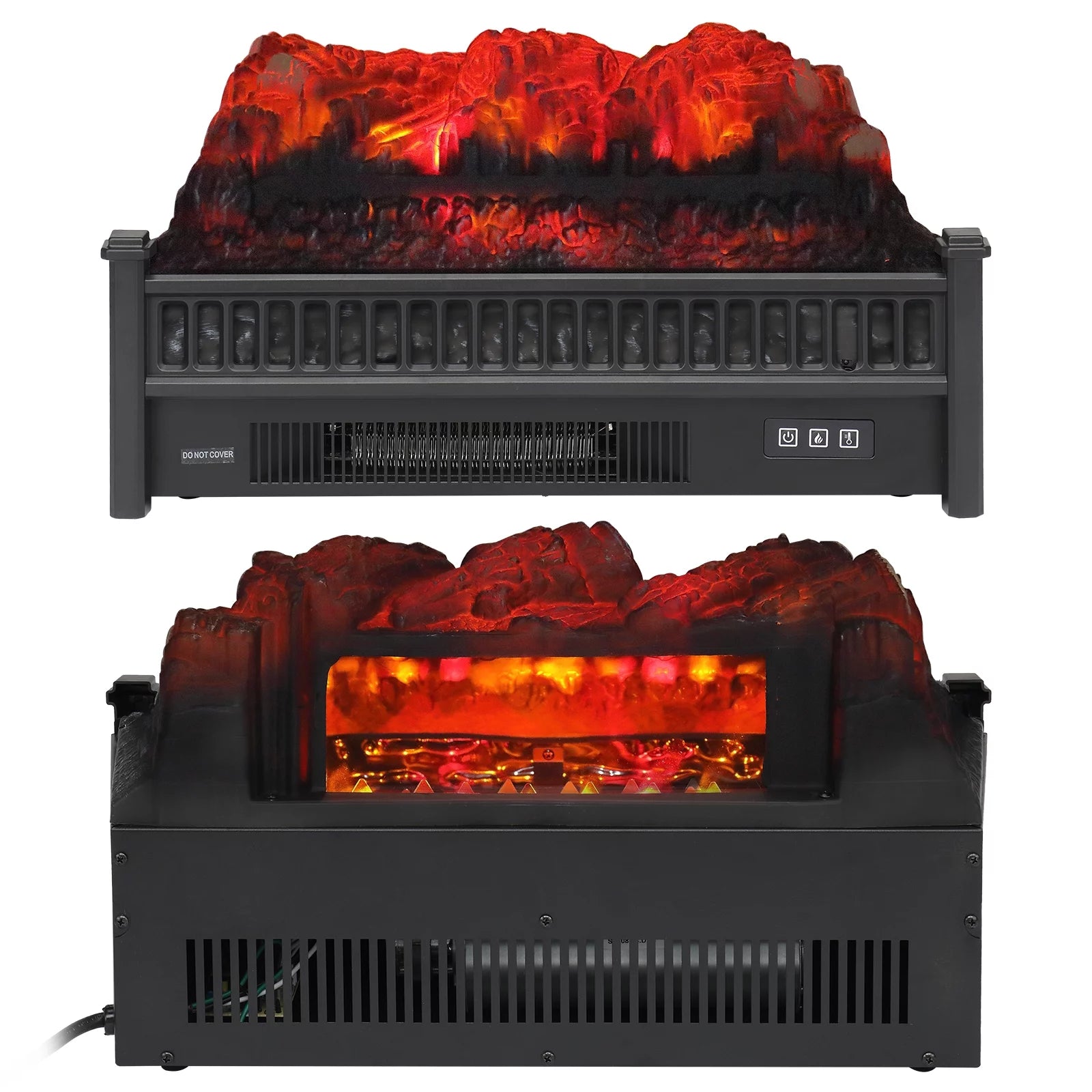 Seizeen Electric Fireplace Heater with Remote Control, 23IN Log Set M210655