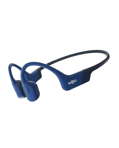 SHOKZ OpenRun Open-Ear Bone Conduction Sport Headphones, Sweat Resistant, Black B872