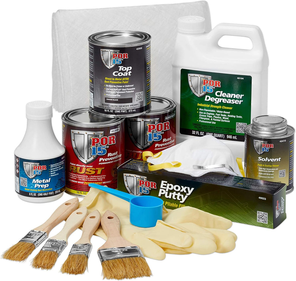 POR-15 Floor Pan and Trunk Restoration Kit - Repair, Restore, & Protect