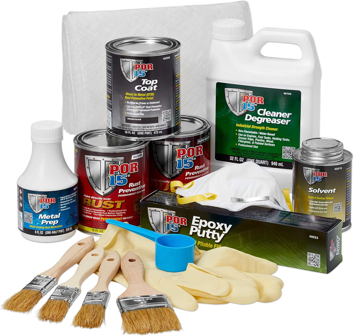 POR-15 Floor Pan and Trunk Restoration Kit - Repair, Restore, & Protect