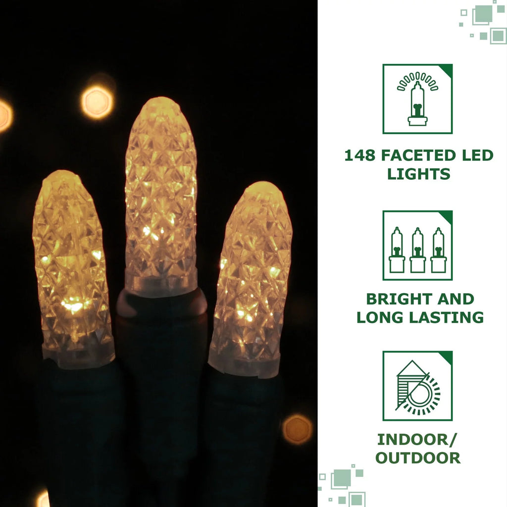 Fraser Hill Farm Christmas Giant Outdoor LED Bethlehem Star Light, White/Gold D8606