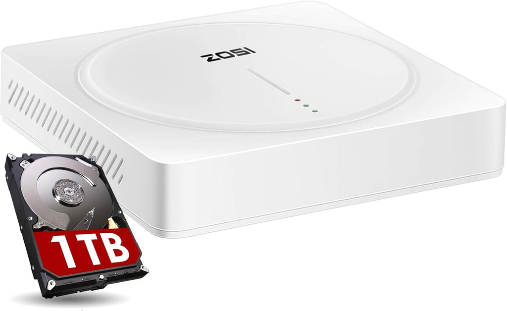 ZOSI 5MP H.265+ 16CH Surveillance DVR Recorder with 2TB Hard Drive M35768