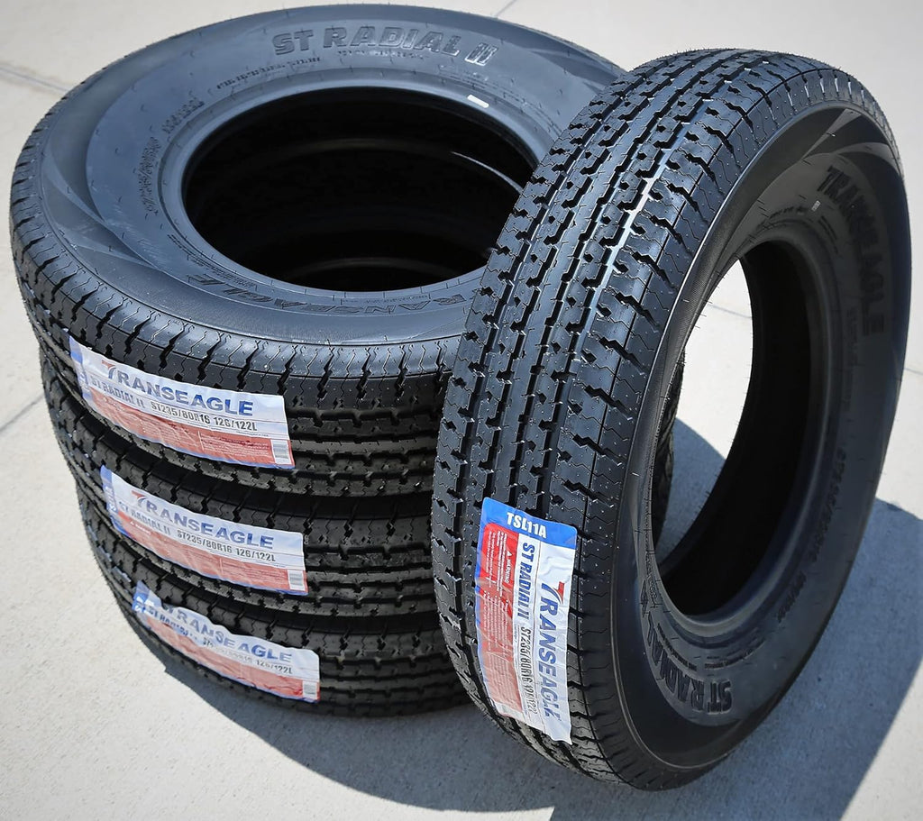 Transeagle ST Radial II Trailer Tires 235/80R16 Load Range F 12-Ply BSW U70974