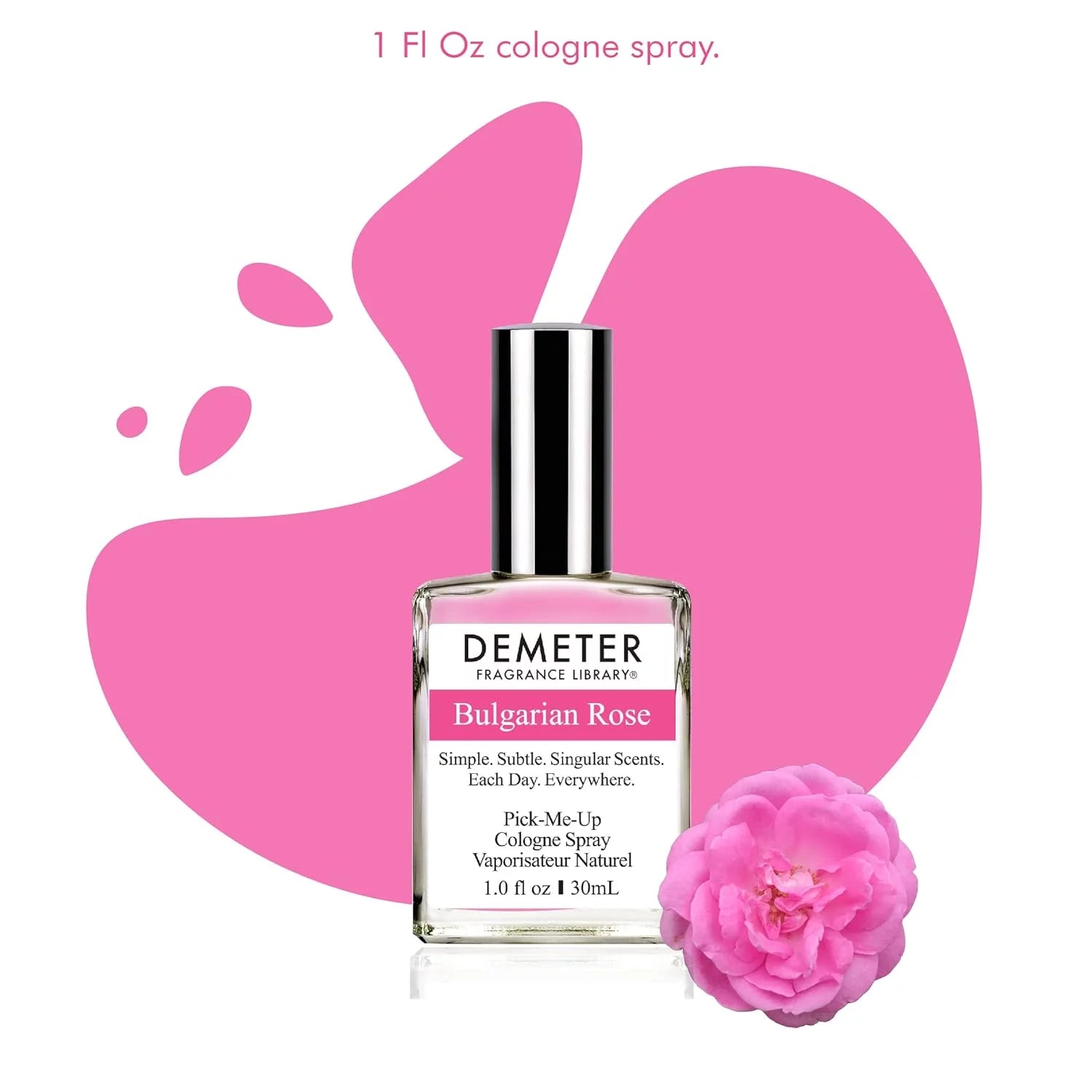 Demeter Bulgarian Rose Cologne Spray for Women, 1 oz W41415