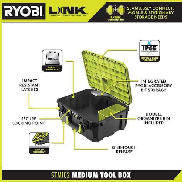 RYOBI LINK Medium Storage Case for Hardware Tools I252