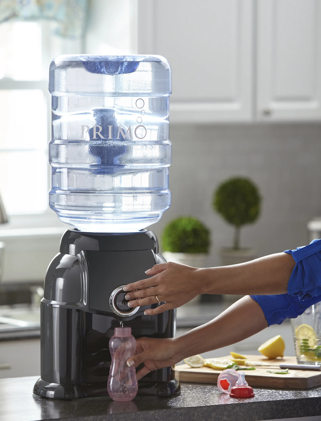 Primo Countertop Water Dispenser Top Loading, Black G375243