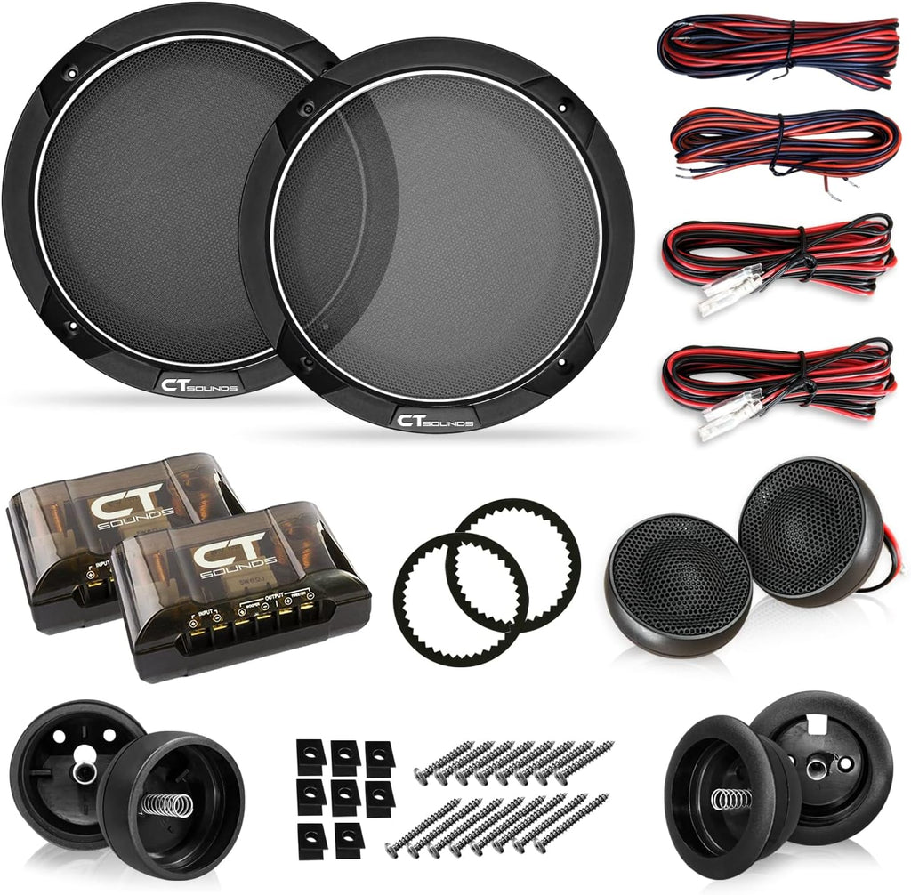 CT Sounds Meso 6.5" 320 Watt 2-Way Component Car Speaker Set Q718