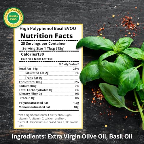 M.G. PAPPAS High Polyphenol Extra Virgin Olive Oil, Cold Pressed & Unfiltered, 12.7 oz O81138