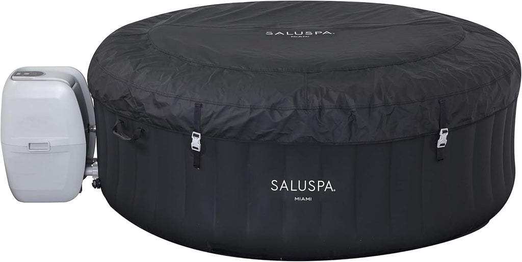 Bestway SaluSpa Miami Inflatable Hot Tub, 4-Person AirJet Spa E735